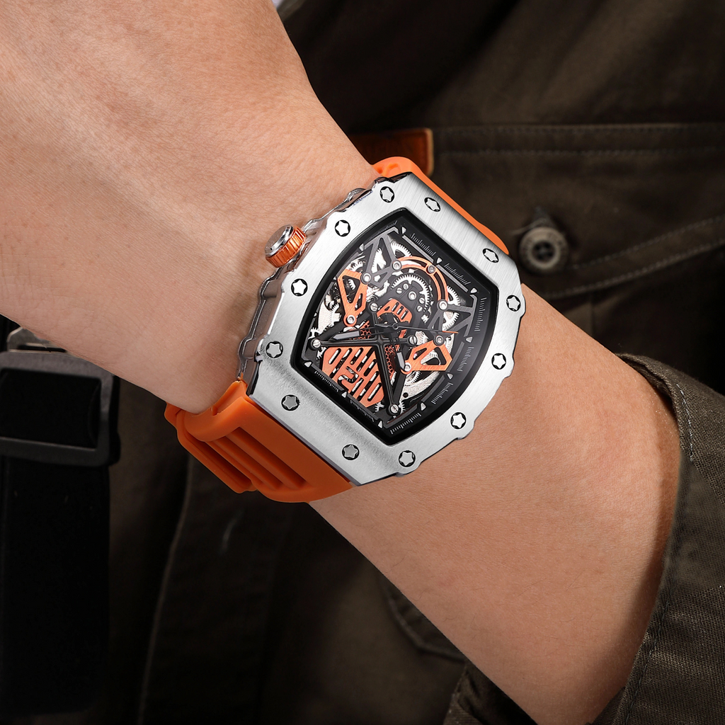 ChronoSport White – Automatic Skeleton Sports Watch