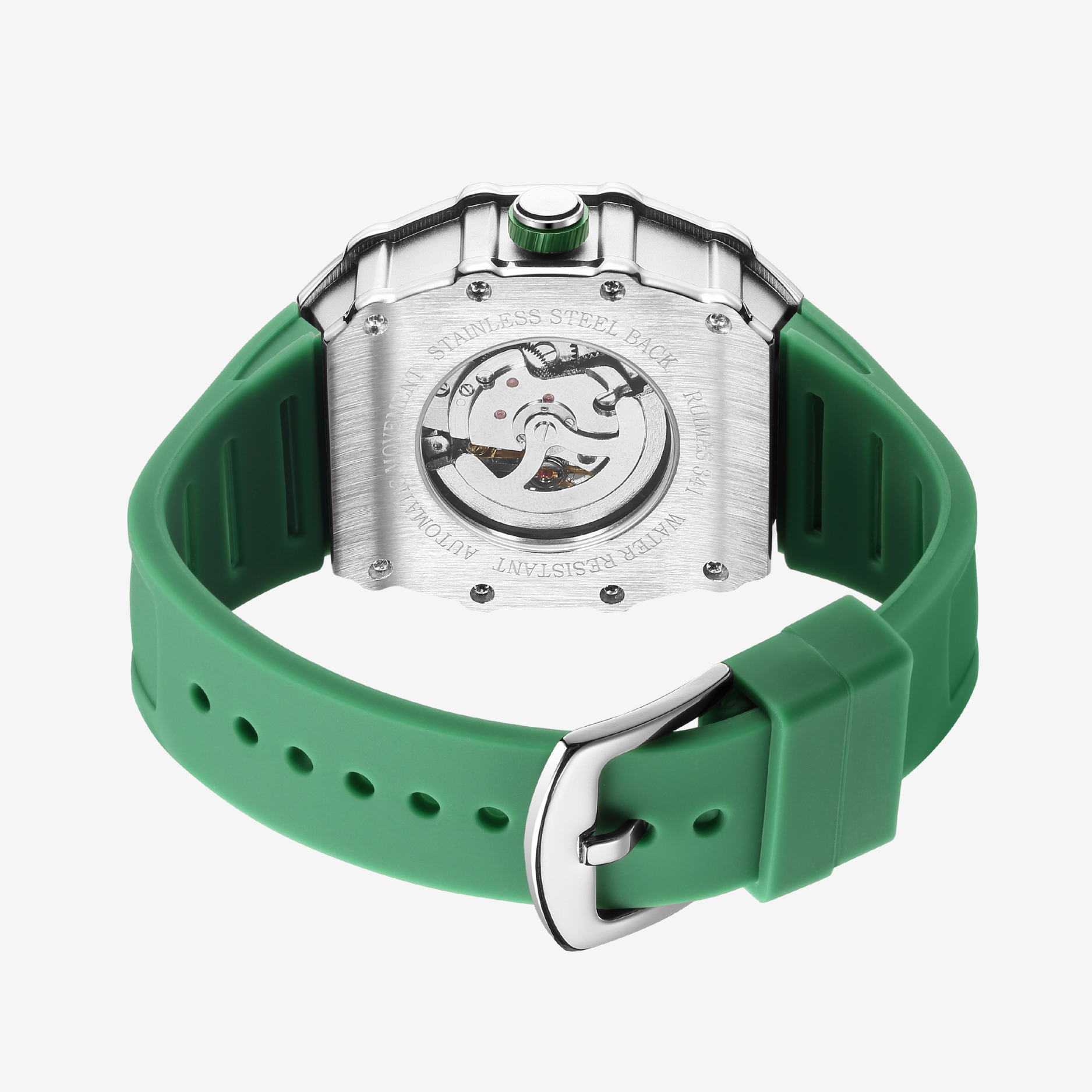 ChronoSport Green – Automatic Skeleton Sports Watch