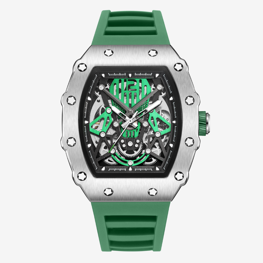 ChronoSport Green – Automatic Skeleton Sports Watch