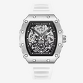 ChronoSport White Dial – Automatic Skeleton Sports Watch