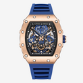 ChronoSport Blue – Automatic Skeleton Sports Watch