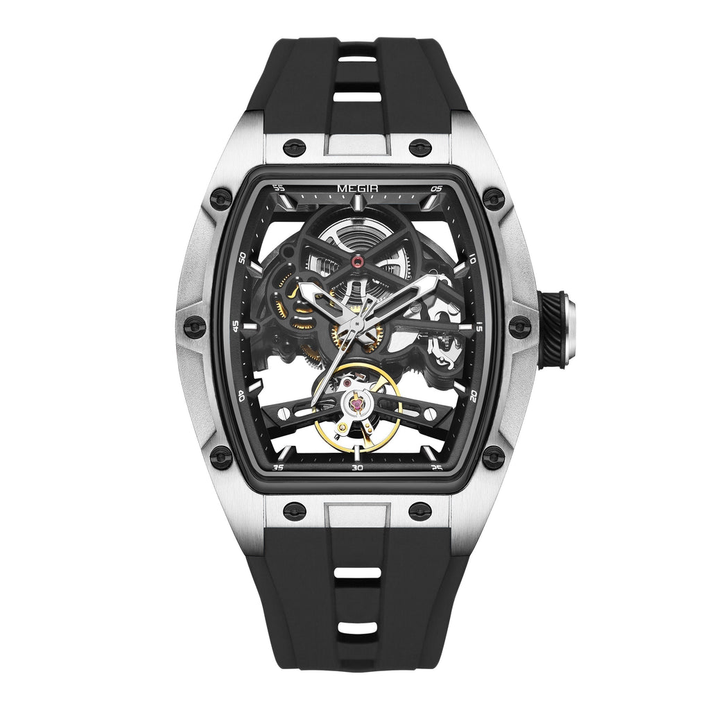 ChronoSport Black – Automatic Skeleton Sports Watch