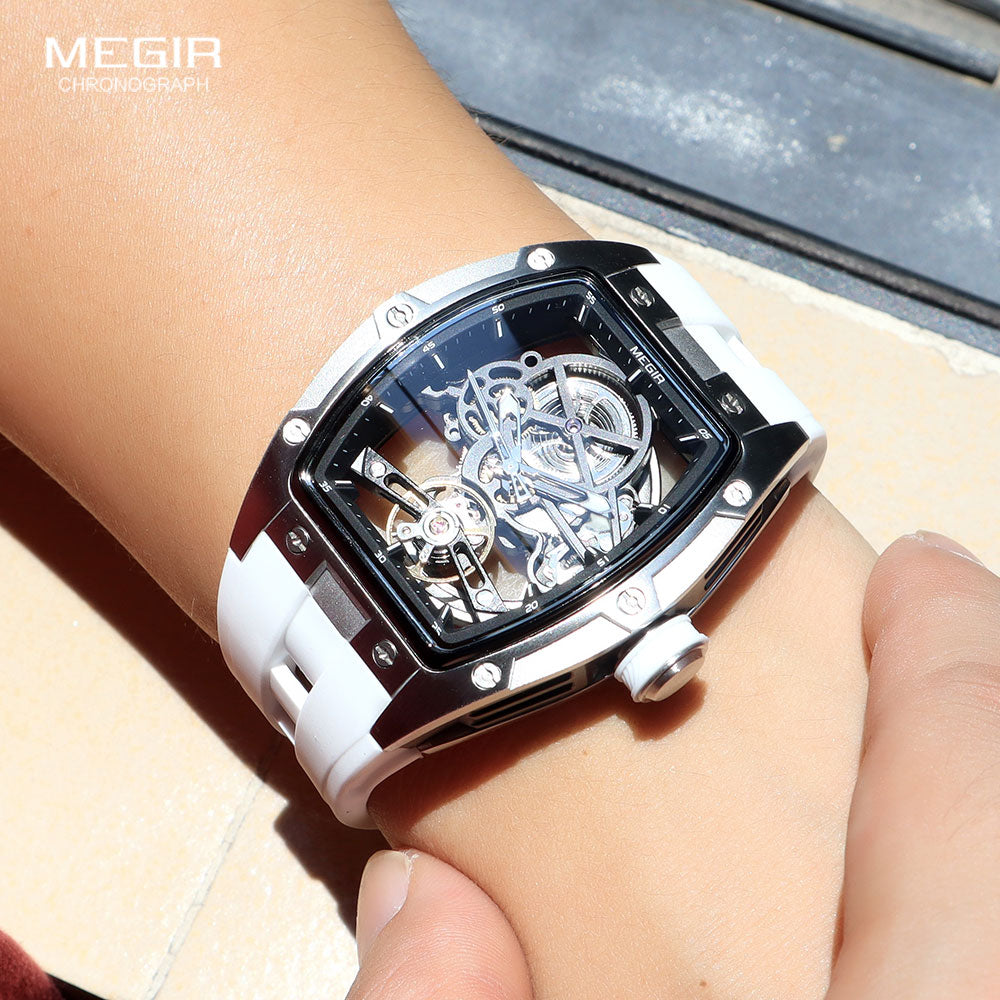 ChronoSport Black – Automatic Skeleton Sports Watch
