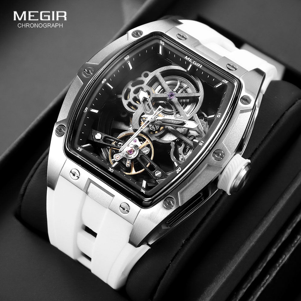 ChronoSport Black – Automatic Skeleton Sports Watch