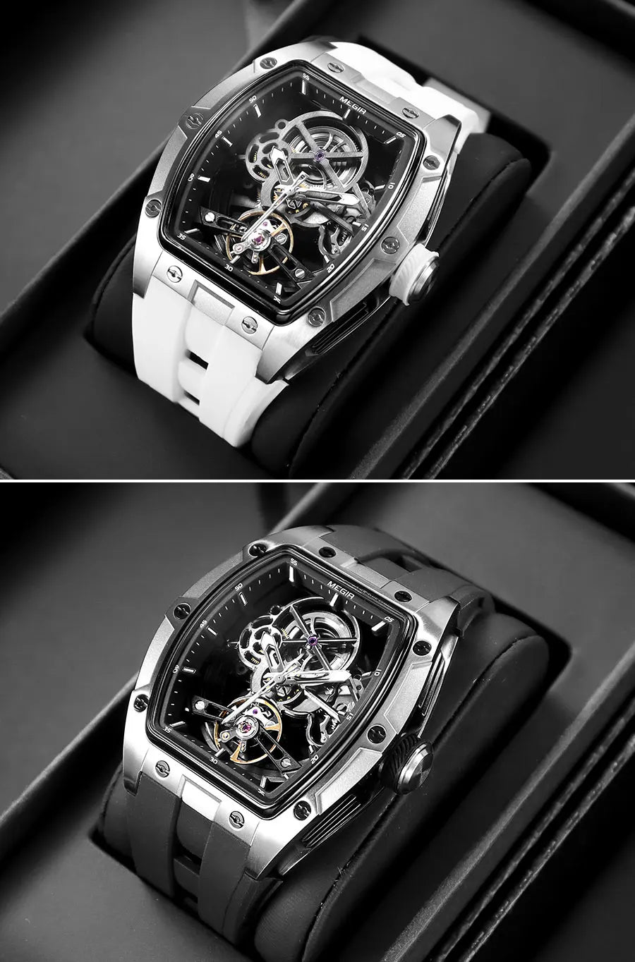 ChronoSport Black – Automatic Skeleton Sports Watch